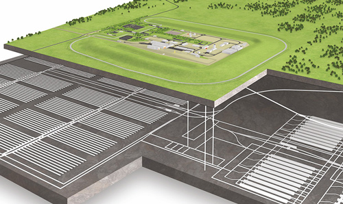 Computer generated impression of Geological Disposal Facility