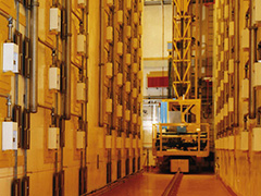 Plutonium storage at the Sellafield nuclear site. Photo credit: Nuclear Decommissioning Authority, 2019.